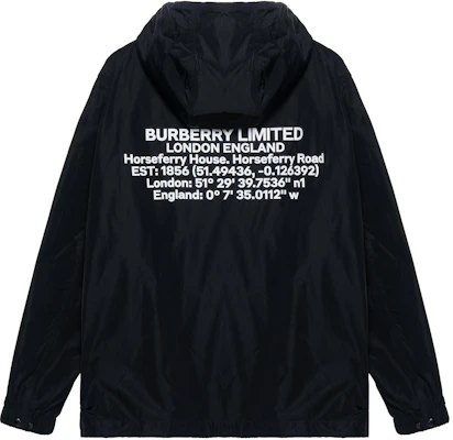 Burberry Black Letter Pattern Zip-Up Loose Fit Hooded Jacket 80434081 Lookbook Burberry Black Letter Pattern Zip-Up Loose Fit Hooded Jacket 80434081