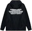 Lookbook Burberry Black Letter Pattern Zip-Up Loose Fit Hooded Jacket 80434081