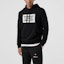 Shop Burberry Black Letter Print Hooded Sweatshirt 80214371