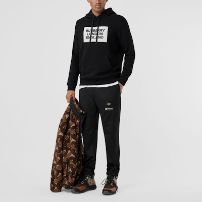 Burberry Black Letter Print Hooded Sweatshirt 80214371 Details for Burberry Black Letter Print Hooded Sweatshirt 80214371