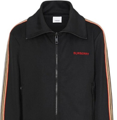 Burberry Black Letter Stripe Zip-Up Jacket 80076881 Sizing Burberry Black Letter Stripe Zip-Up Jacket 80076881