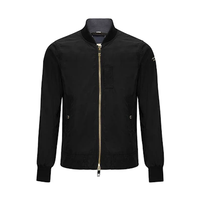 Burberry Black Letter Zip Bomber Jacket 40561961