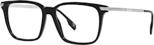 Buy Burberry Black Lettered Acetate Square Optical Glasses Unisex Couple Style. 23783001