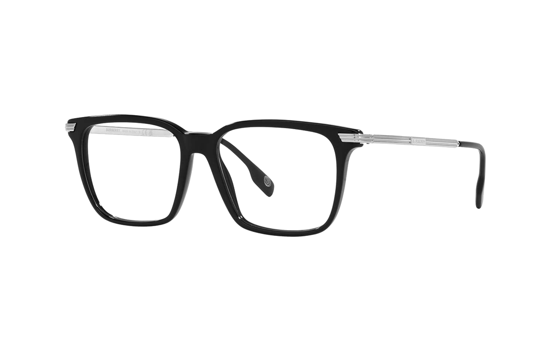 Order Burberry Black Lettered Acetate Square Optical Glasses Unisex Couple Style. 23783001