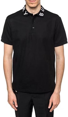 バーバリー ブラック ロゴ 襟付き カジュアル 半袖 ポロシャツ 80134991 Shop バーバリー ブラック ロゴ 襟付き カジュアル 半袖 ポロシャツ 80134991