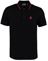 Order Burberry 男款黑色 Logo 刺繡 Polo 衫 80170031
