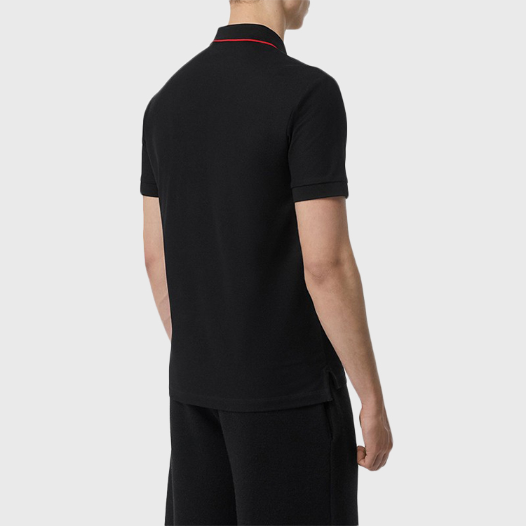 Details for Burberry 男款黑色 Logo 刺繡 Polo 衫 80170031