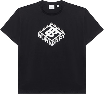 Burberry Baju-T Logo Grafik Hitam Kapas 80218311 Buy Burberry Baju-T Logo Grafik Hitam Kapas 80218311
