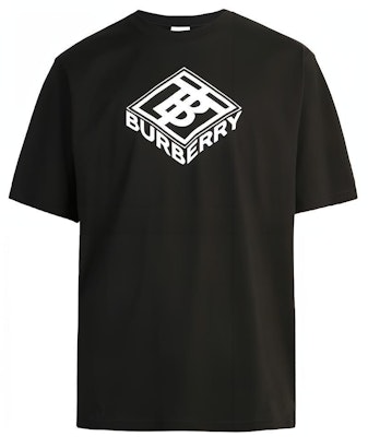 Burberry Baju-T Logo Grafik Hitam Kapas 80218311 Order Burberry Baju-T Logo Grafik Hitam Kapas 80218311
