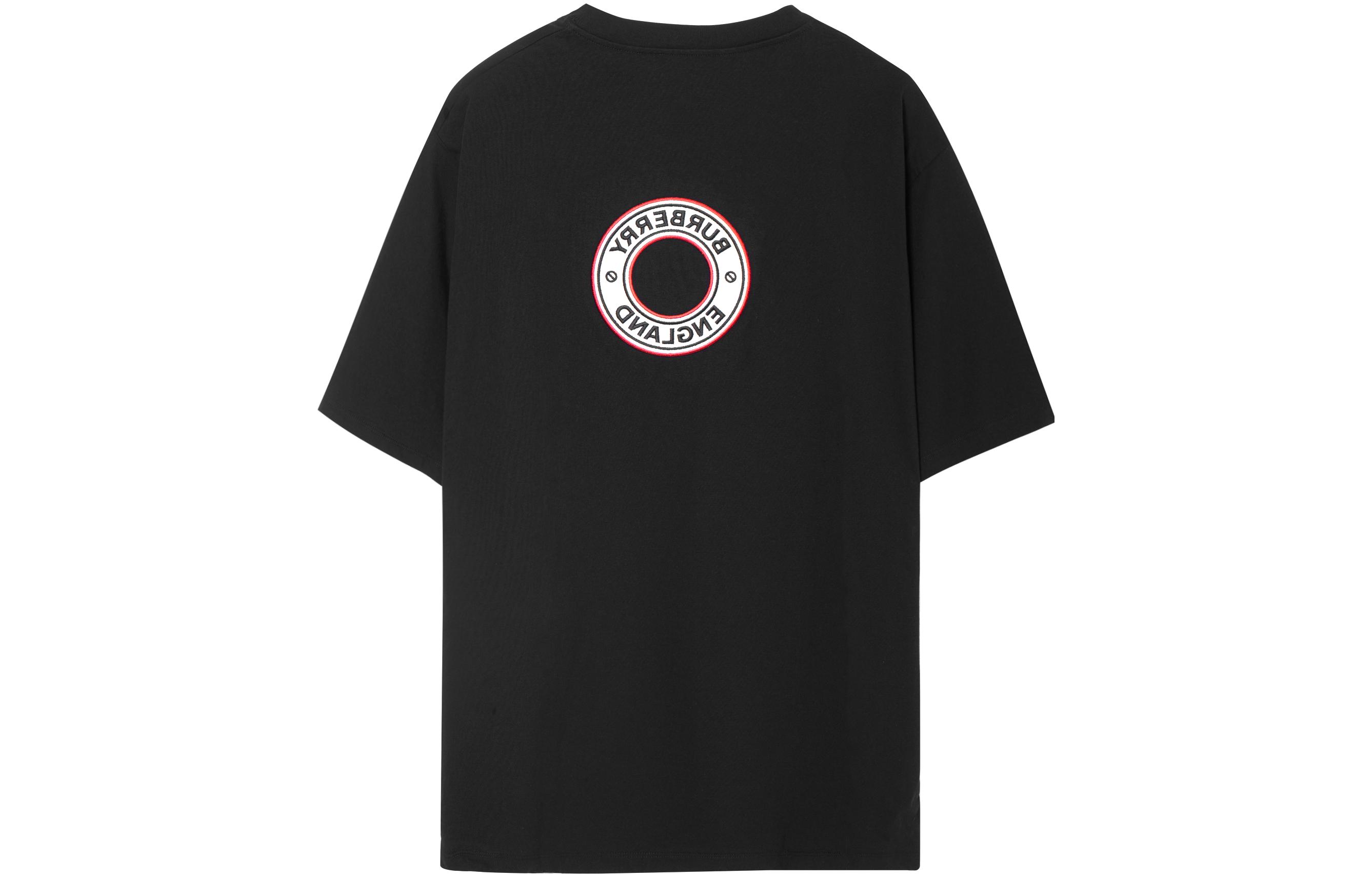 Burberry Black Logo Intarsia Loose-Fit Short Sleeve T-Shirt 80370471 圖 3