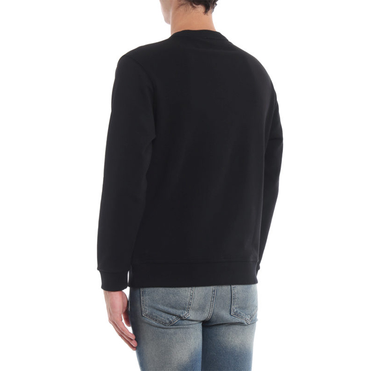 Purchase Burberry Black Logo Print Crew Neck Long Sleeve Sweatshirt 80172281