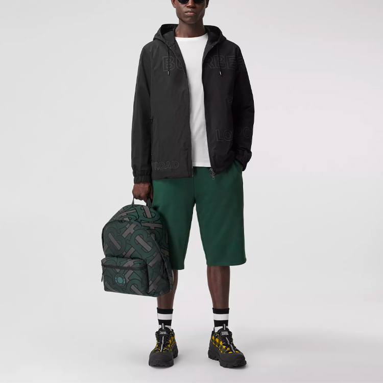 Details for 博柏利黑色Logo印花连帽拉链夹克 80368551