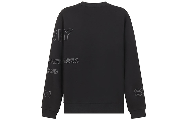 Lookbook 버버리 블랙 로고 프린트 풀오버 스웨트셔츠 80375531