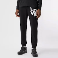 Shop 巴寶莉黑色logo印花直筒休閒長褲秋季款 80375901