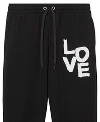 Burberry Black Logo Print Straight-Fit Casual Pants Autumn 80375901 Details for Burberry Black Logo Print Straight-Fit Casual Pants Autumn 80375901