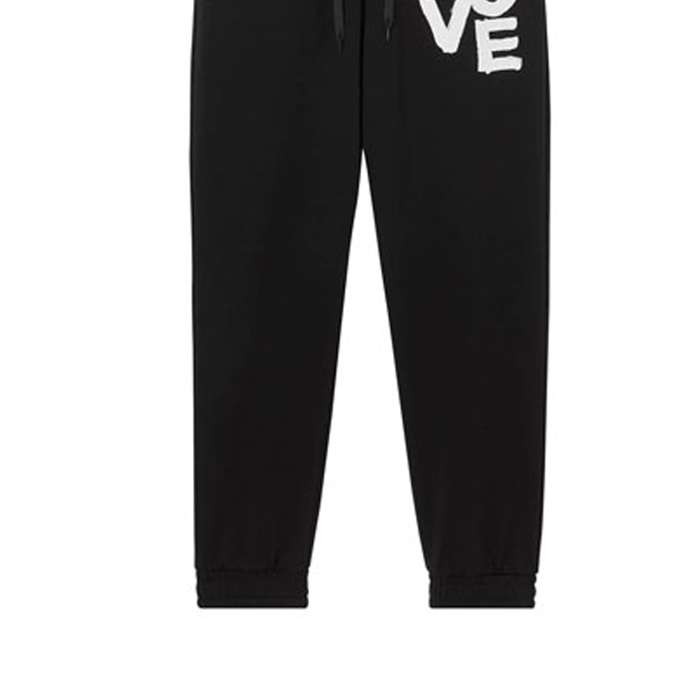 Sizing Burberry Black Logo Print Straight-Fit Casual Pants Autumn 80375901