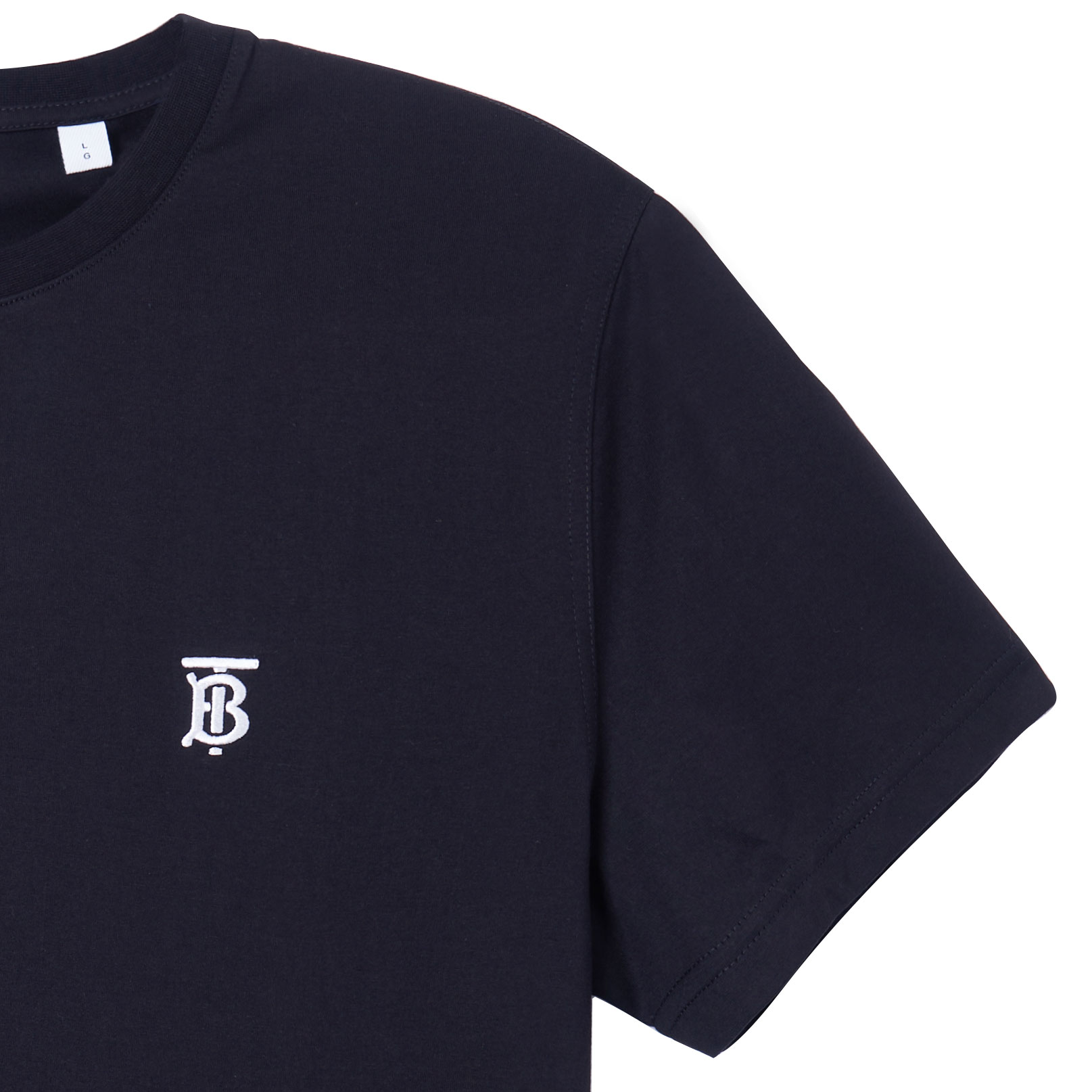 Burberry Black Logo T-Shirt TB Basic Summer Edition 80140201 圖 7