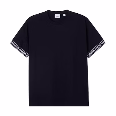 Burberry Black Logo Tape Short Sleeve T-Shirt 80262241
