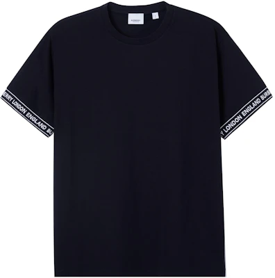 博柏利黑色标志条纹短袖T恤 80262241 Order 博柏利黑色标志条纹短袖T恤 80262241