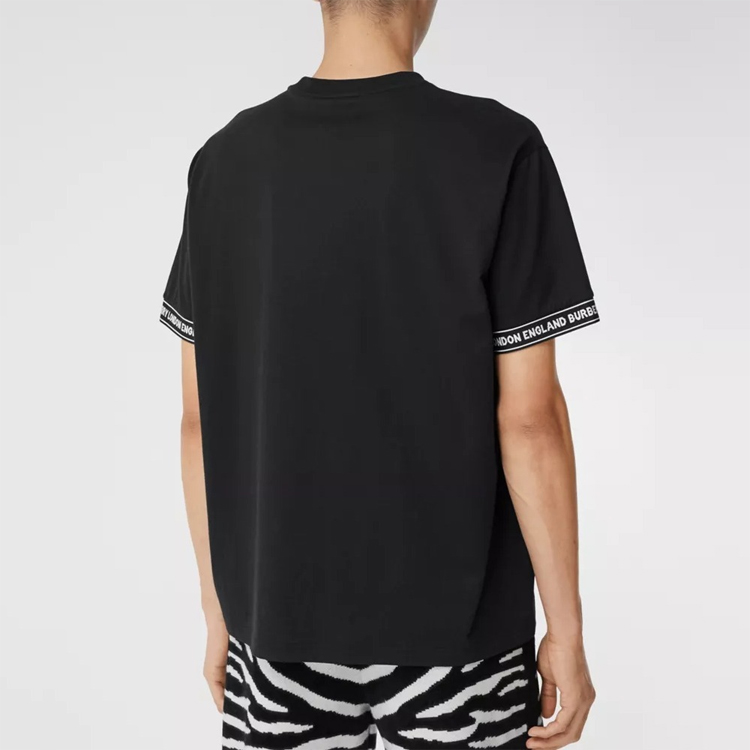 Details for 博柏利黑色标志条纹短袖T恤 80262241