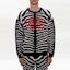 Shop Burberry Black Logo Zebra Knit Wool Pullover Sweater. 80294101