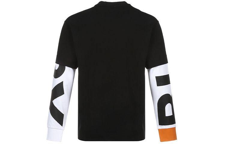 Lookbook Burberry 黑色長袖標誌印花層次設計T恤 80291391