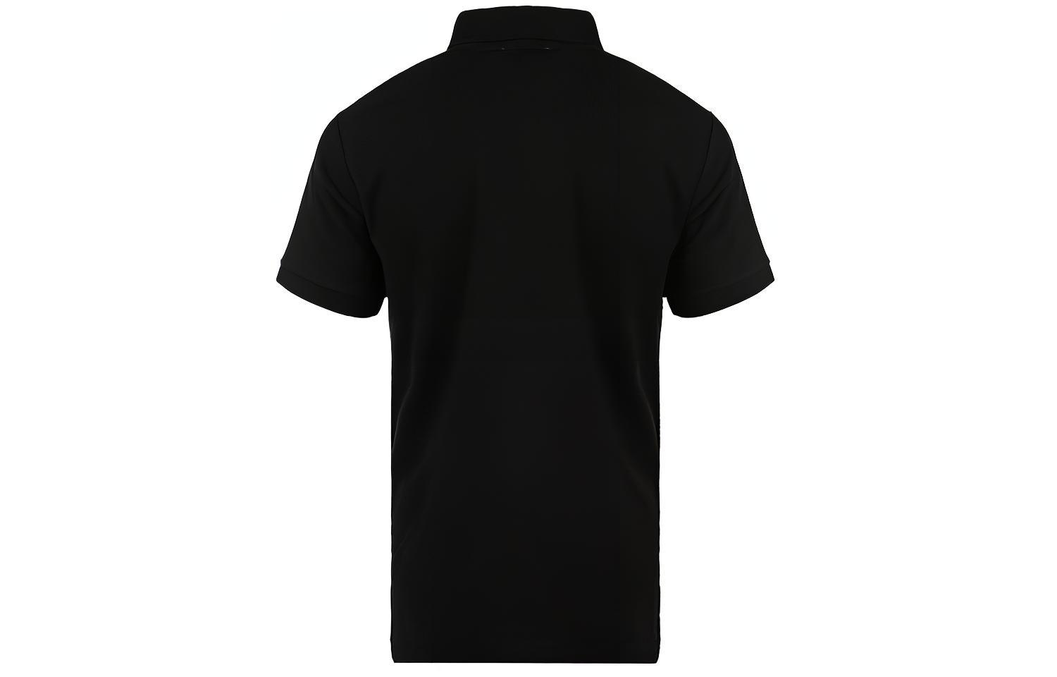 Lookbook Burberry Black Loose-Fit Polo Shirt with Letter Pattern Design. 80427501