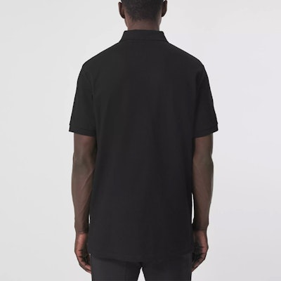 Burberry Black Loose-Fit Polo Shirt with Letter Pattern Design. 80427501 Purchase Burberry Black Loose-Fit Polo Shirt with Letter Pattern Design. 80427501