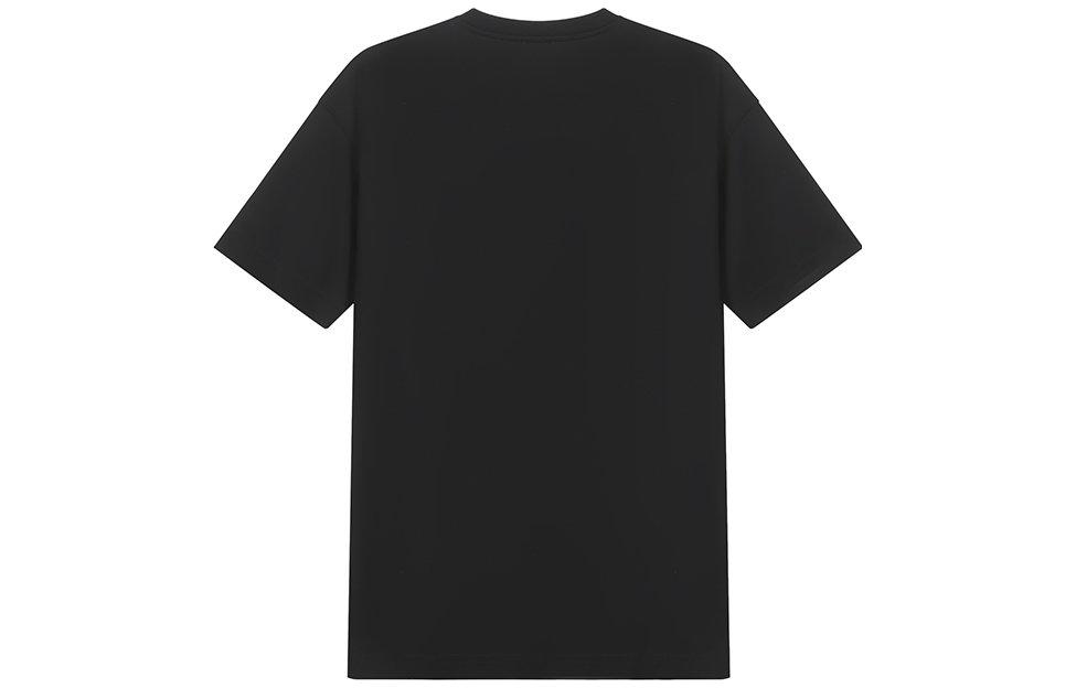 Burberry Black Loose-Fit T-Shirt with Embroidered Deer Design. 80426881 圖 3