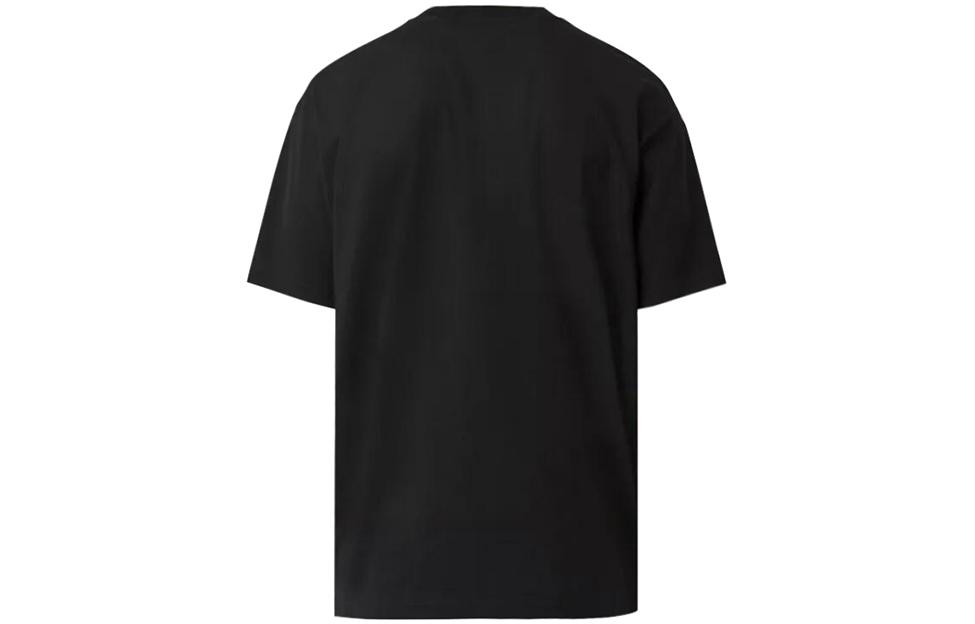 Burberry Black Loose-Fit T-Shirt with Logo and Spherical Print Design. 80482891 圖 3