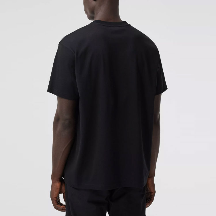 Burberry Black Loose Animal Print Crewneck T-shirt 80370561 圖 5