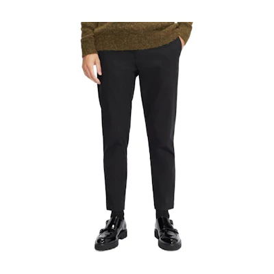 Burberry Black Mid-Rise Straight Fit Luxury Casual Pants - Fall 80180981