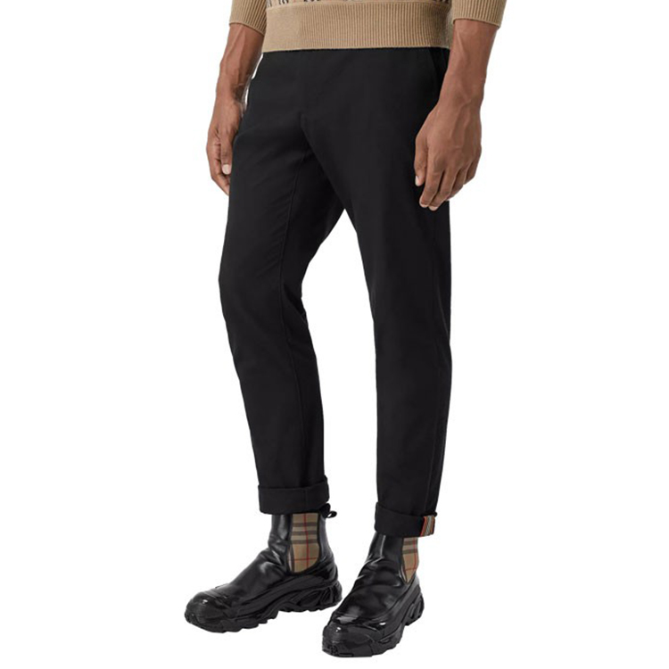 Lookbook Burberry Seluar Hitam Mid-Rise Straight Fit Mewah Kasual - Musim Luruh 80180981