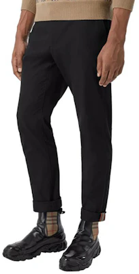 Burberry Seluar Hitam Mid-Rise Straight Fit Mewah Kasual - Musim Luruh 80180981 Lookbook Burberry Seluar Hitam Mid-Rise Straight Fit Mewah Kasual - Musim Luruh 80180981