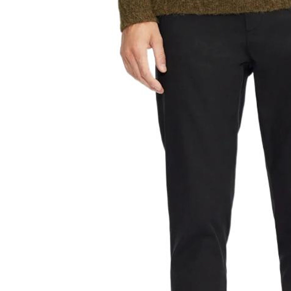 Shop Burberry Seluar Hitam Mid-Rise Straight Fit Mewah Kasual - Musim Luruh 80180981