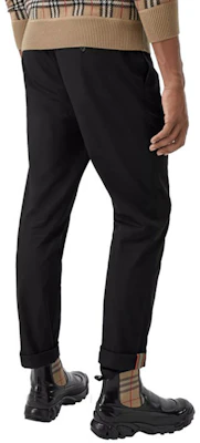 Burberry Seluar Hitam Mid-Rise Straight Fit Mewah Kasual - Musim Luruh 80180981 Details for Burberry Seluar Hitam Mid-Rise Straight Fit Mewah Kasual - Musim Luruh 80180981