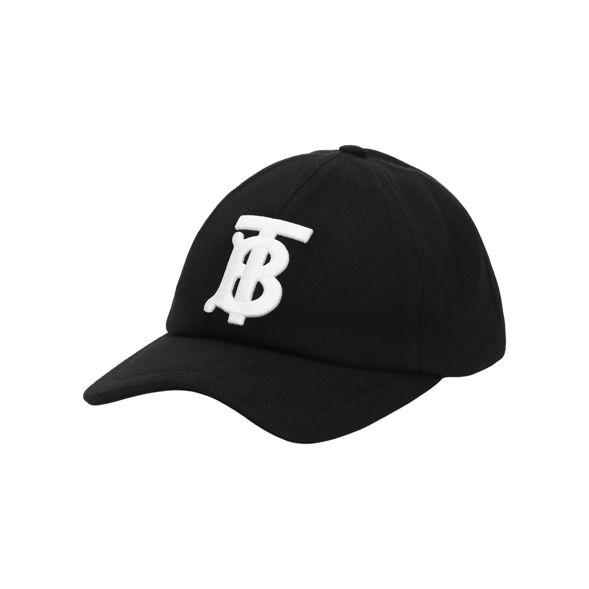 Burberry Black Monogram Adjustable Cotton Baseball Cap - Unisex Couple Design 80381411