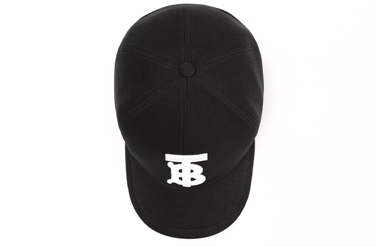 Shop Burberry Black Monogram Adjustable Cotton Baseball Cap - Unisex Couple Design 80381411
