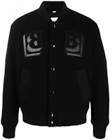 Burberry Black Monogram Print Single-Breasted Aviator Jacket 80454851 Burberry Black Monogram Print Single-Breasted Aviator Jacket 80454851