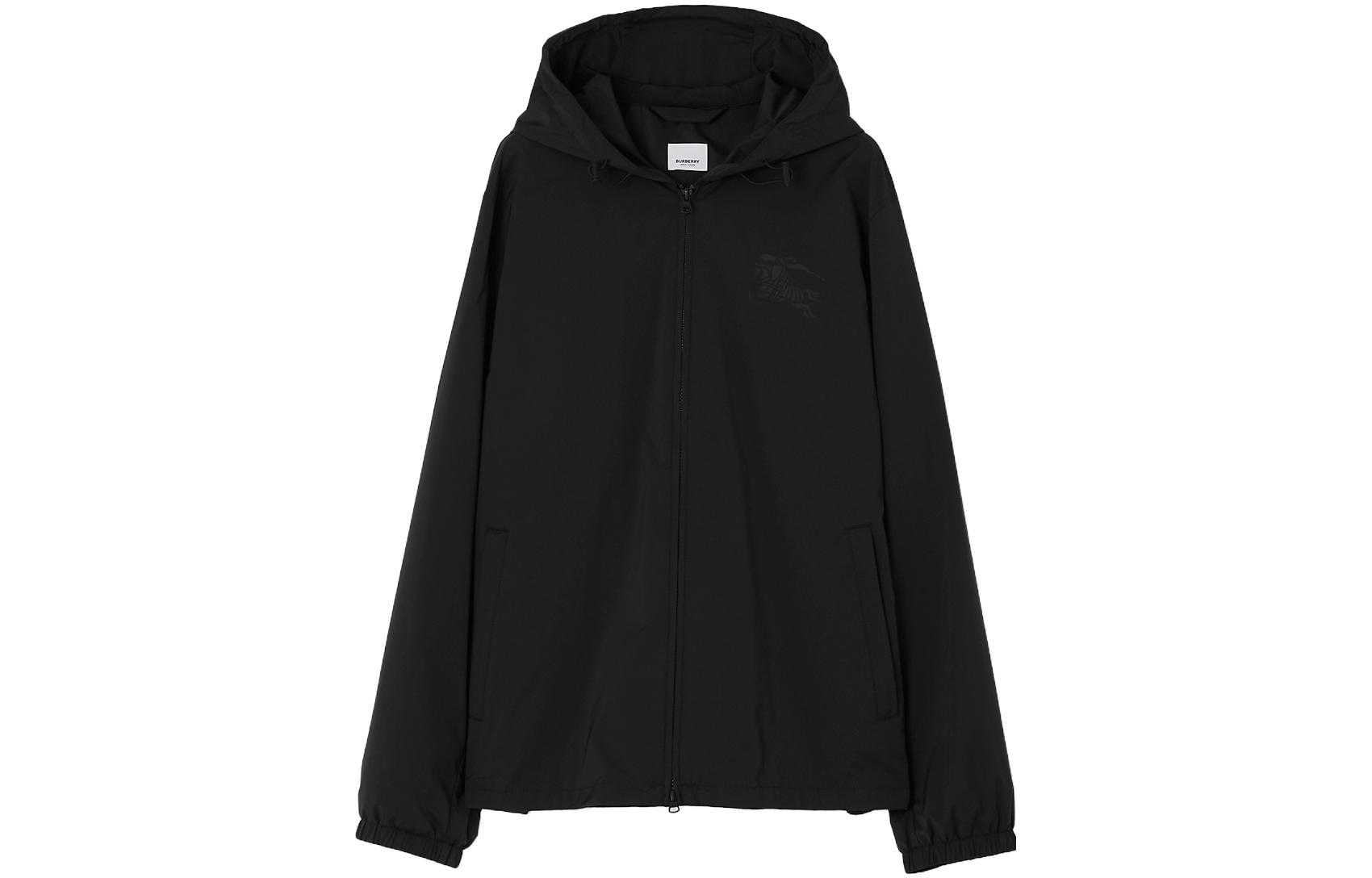 Burberry Black Oak Leaf Emblem Hooded Jacket 80728591