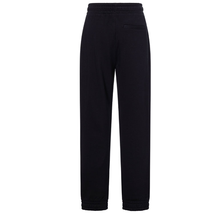 Lookbook Burberry Joggers Hitam Kapas Organik dengan Trim Berjalur 80333951