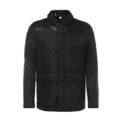 Burberry Black Patchwork Casual Jacket 38778231