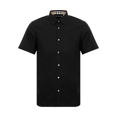Burberry Black Polo Shirt with Embroidered Knight, Straight Cut 80030791