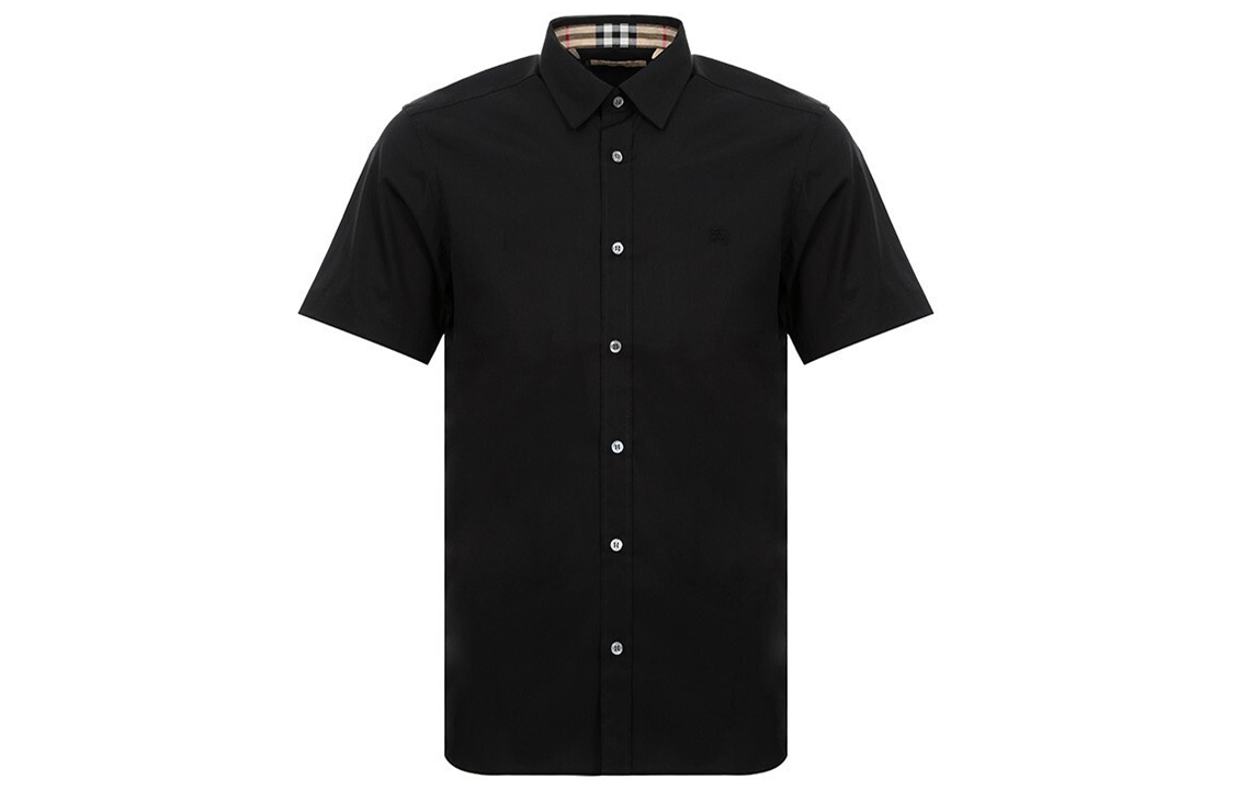 Burberry Black Polo Shirt with Embroidered Knight, Straight Cut 80030791 圖 2