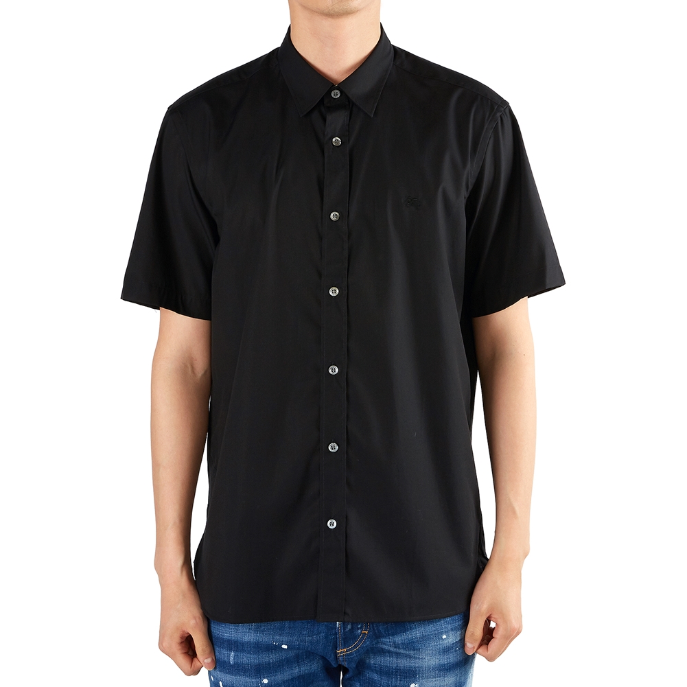 Burberry Black Polo Shirt with Embroidered Knight, Straight Cut 80030791 圖 3