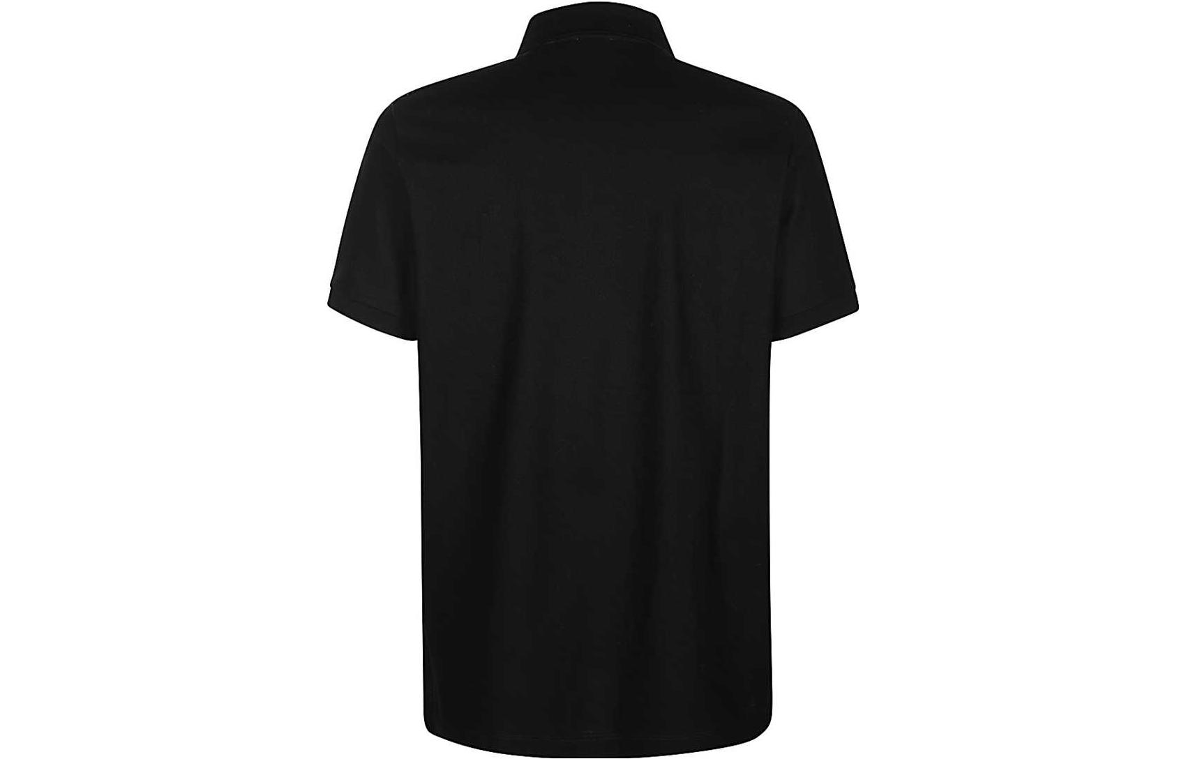 Burberry Black Polo Shirt with Logo Print and Unicorn Collar Design. 80298951 圖 3