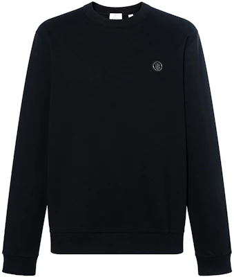 Burberry Black Pullover Sweatshirt with Solid Logo Embroidery. 80417001 Buy Burberry Black Pullover Sweatshirt with Solid Logo Embroidery. 80417001