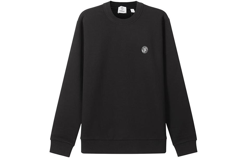Burberry Black Pullover Sweatshirt with Solid Logo Embroidery. 80417001 圖 2