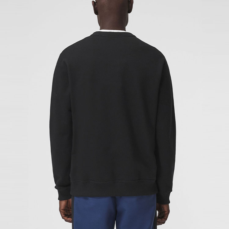 Burberry Black Pullover Sweatshirt with Solid Logo Embroidery. 80417001 圖 5