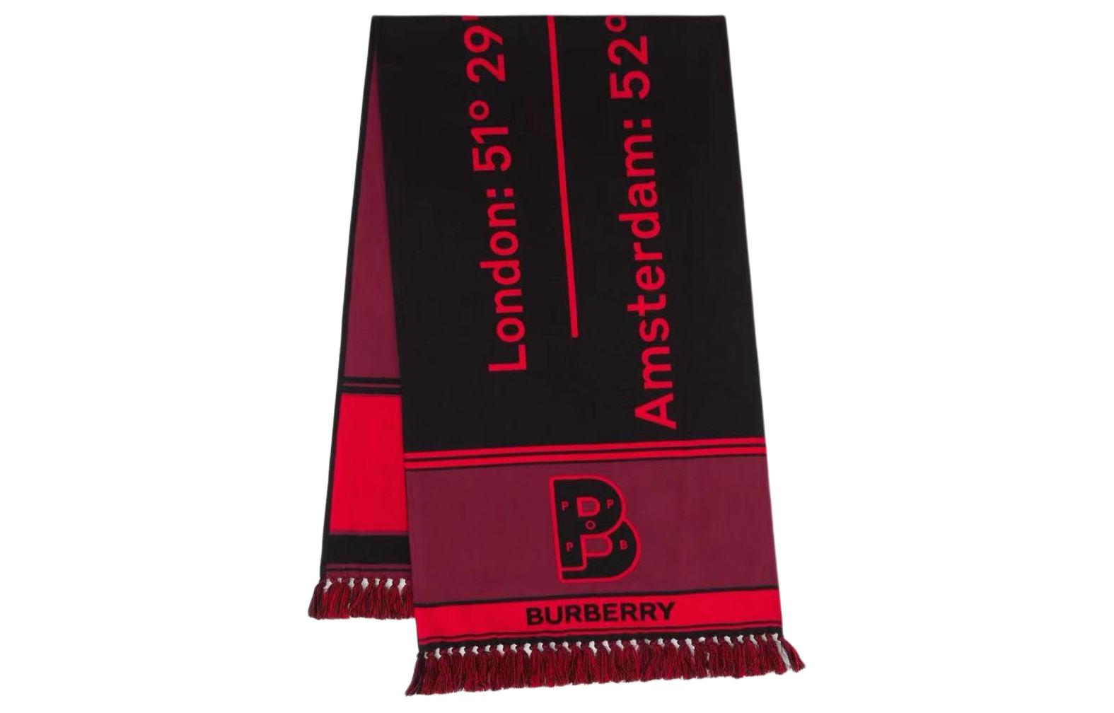 Order 博柏利黑红棉质情侣款提花设计休闲运动鞋 80554671